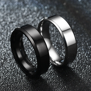 Wide Anti-rust Men Ring Stainless Steel (golden| blue)